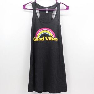 Next Level Good Vibes Tunic Tank Tops Womens Size XS
